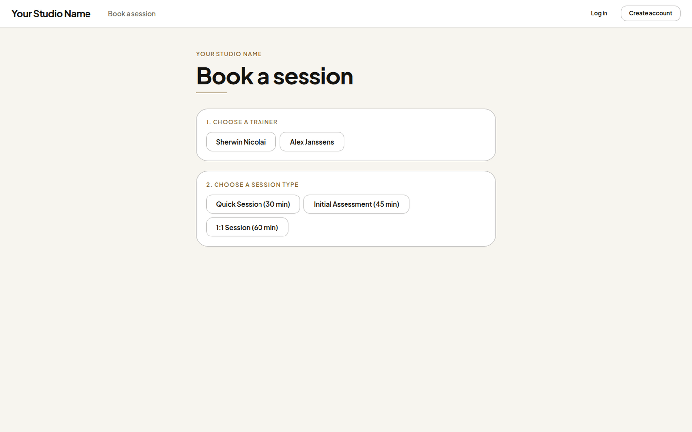 Client Booking